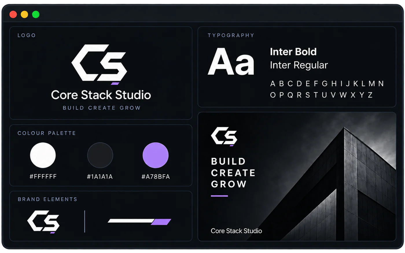 Core Stack branding and design system
